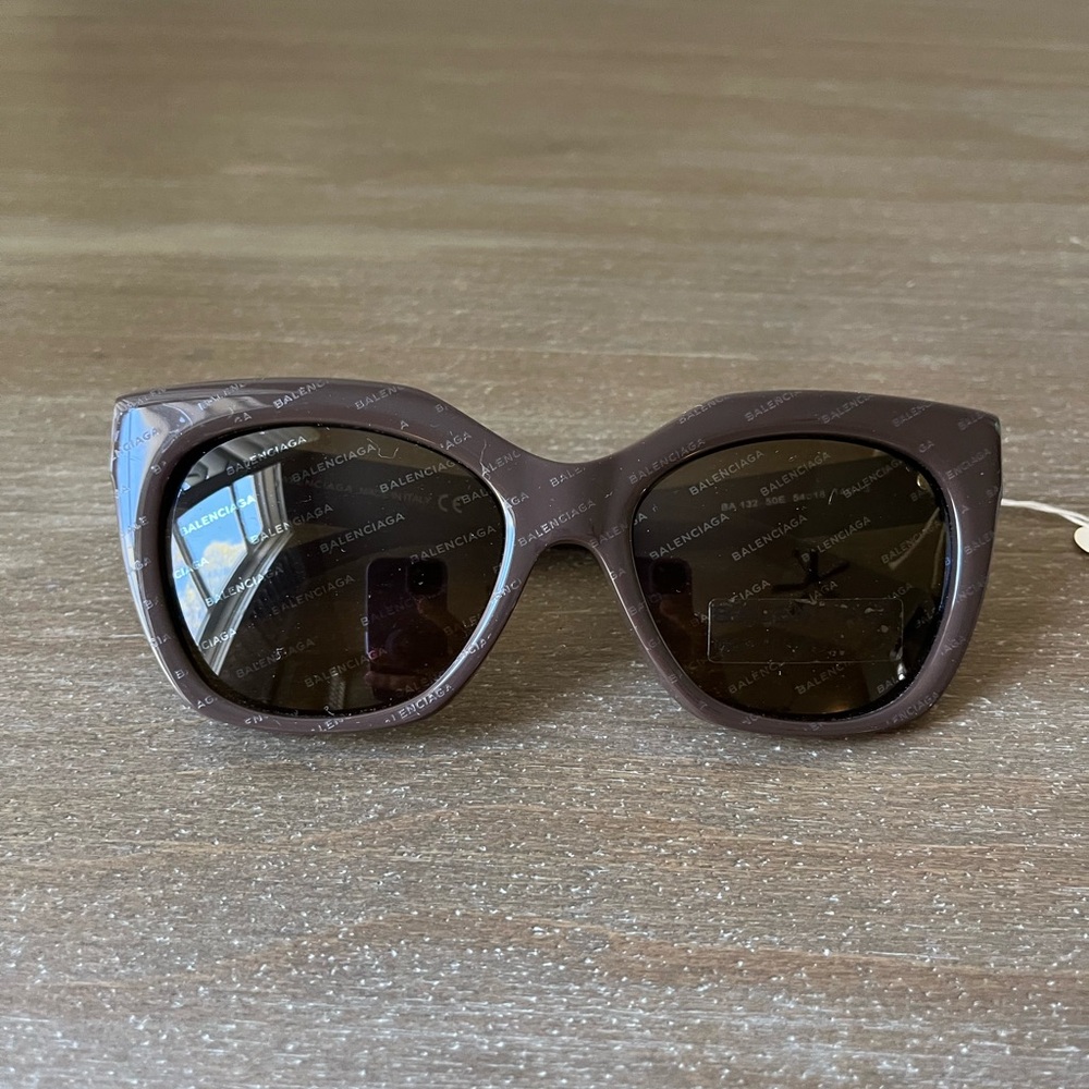 Balenciaga Logo Print Sunglasses